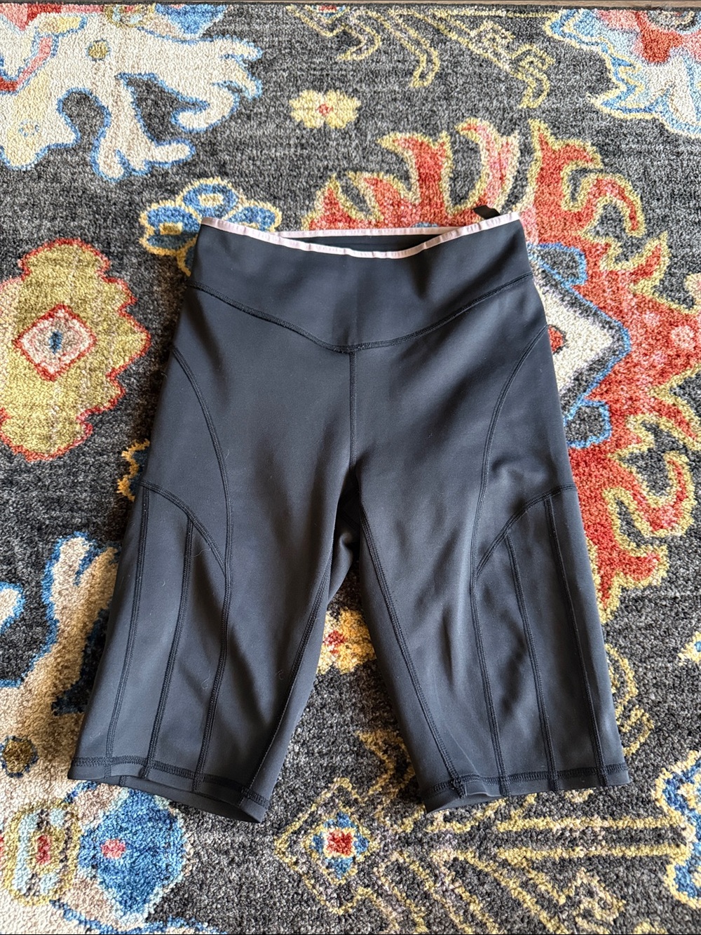 Free People Black High-Rise Bike Shorts